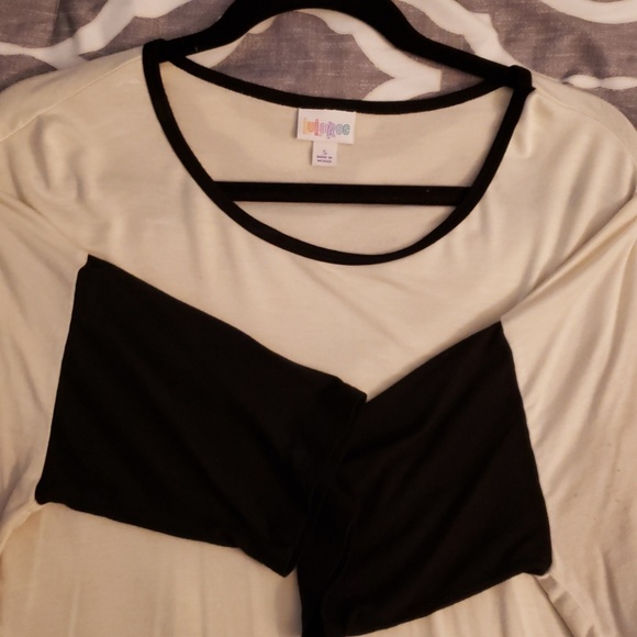 Lularoe- Black and Cream Irma - Picture 2 of 2